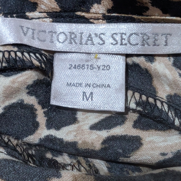 Vintage Victoria's Secret Leopard Print Satin Chemise Slip Dress Y2K Lingerie - Picture 8 of 10